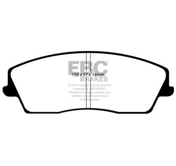 Sada brzdových destiček, kotoučová brzda EBC Brakes DP41723R