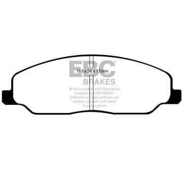Sada brzdových destiček, kotoučová brzda EBC Brakes DP41740R