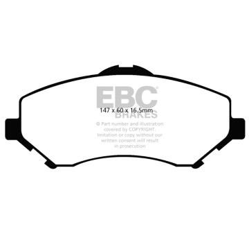 Sada brzdových destiček, kotoučová brzda EBC Brakes DP61798