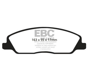 Sada brzdových destiček, kotoučová brzda EBC Brakes DP41869R