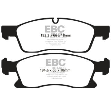 Sada brzdových destiček, kotoučová brzda EBC Brakes DP1871