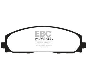 Sada brzdových destiček, kotoučová brzda EBC Brakes DP61888