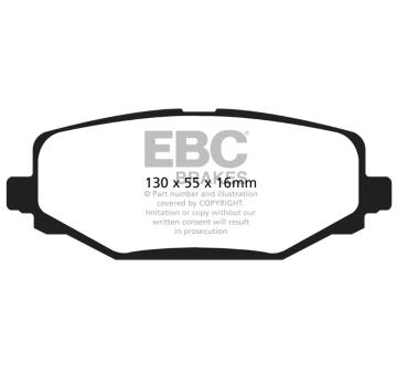 Sada brzdových destiček, kotoučová brzda EBC Brakes DP1889