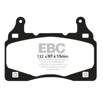 Sada brzdových destiček, kotoučová brzda EBC Brakes DP41895R