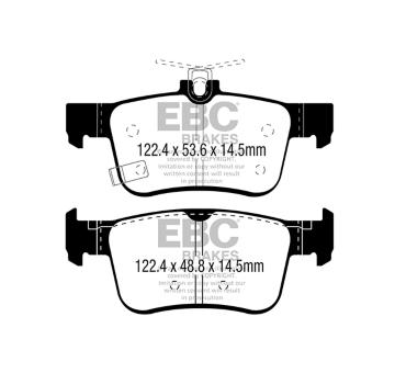 Sada brzdových destiček, kotoučová brzda EBC Brakes DP42301R