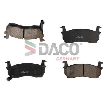 Sada brzdových destiček, kotoučová brzda DACO Germany 322224