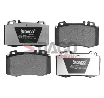 Sada brzdových destiček, kotoučová brzda DACO Germany 322321
