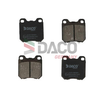Sada brzdových destiček, kotoučová brzda DACO Germany 322701