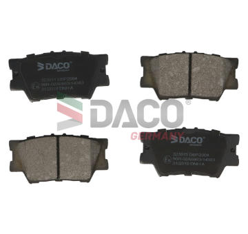 Sada brzdových destiček, kotoučová brzda DACO Germany 323911