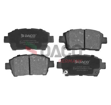 Sada brzdových destiček, kotoučová brzda DACO Germany 323936