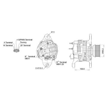 generátor KUTNAK AUTOMOTIVE 721820/M