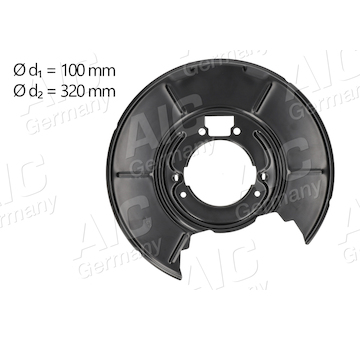 Ochranný plech proti rozstřikování, brzdový kotouč AIC 55498