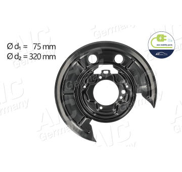Ochranný plech proti rozstřikování, brzdový kotouč AIC 56431