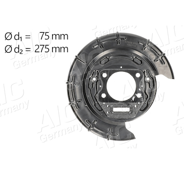 Ochranný plech proti rozstřikování, brzdový kotouč AIC 57008