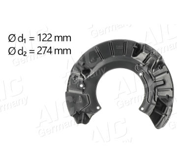 Ochranný plech proti rozstřikování, brzdový kotouč AIC 57128