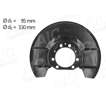 Ochranný plech proti rozstřikování, brzdový kotouč AIC 57612