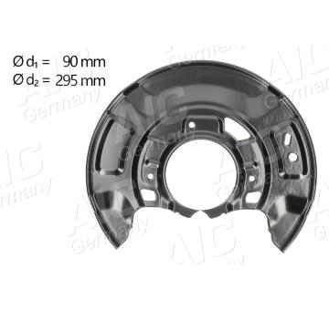 Ochranný plech proti rozstřikování, brzdový kotouč AIC 58261