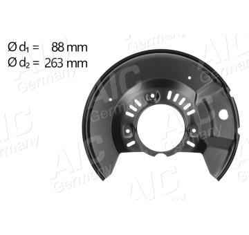 Ochranný plech proti rozstřikování, brzdový kotouč AIC 58277