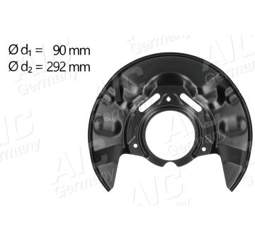 Ochranný plech proti rozstřikování, brzdový kotouč AIC 58791