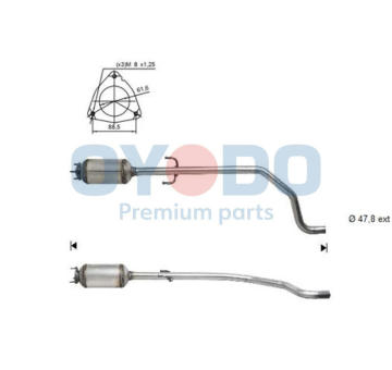 Filtr pevnych castic, vyfukovy system Oyodo 20N0096-OYO