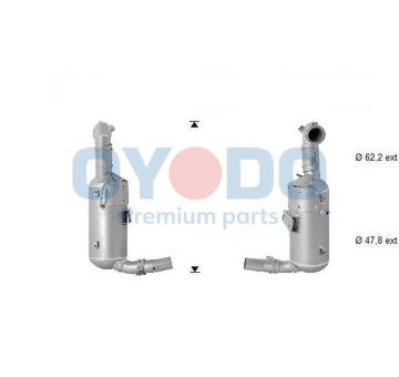 Filtr pevnych castic, vyfukovy system Oyodo 20N0130-OYO