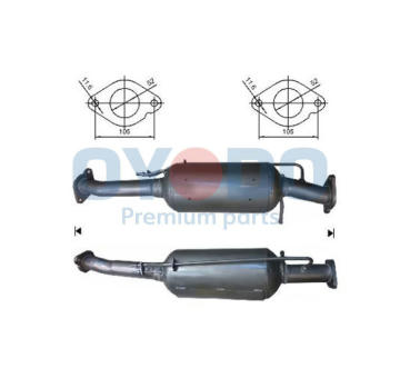 Filtr pevnych castic, vyfukovy system Oyodo 20N0025-OYO