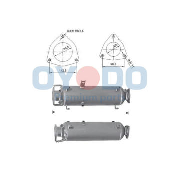 Filtr pevnych castic, vyfukovy system Oyodo 20N0108-OYO