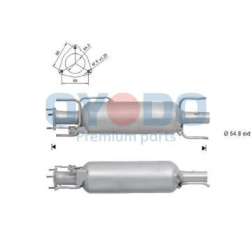 Filtr pevnych castic, vyfukovy system Oyodo 20N0046-OYO