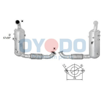 Filtr pevnych castic, vyfukovy system Oyodo 20N0057-OYO