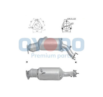 Filtr pevnych castic, vyfukovy system Oyodo 20N0109-OYO