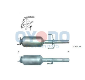 Filter sadzí/pevných častíc výfukového systému Oyodo 20N0104-OYO