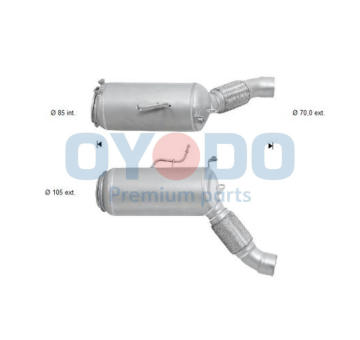 Filter sadzí/pevných častíc výfukového systému Oyodo 20N0131-OYO