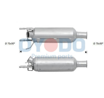 Filtr pevnych castic, vyfukovy system Oyodo 20N0059-OYO