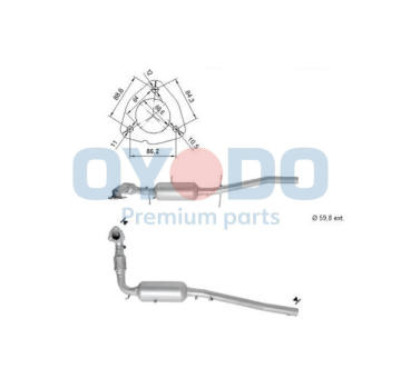 Filtr pevnych castic, vyfukovy system Oyodo 20N0142-OYO