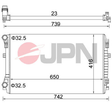 Chladič motora JPN 60C9069-JPN