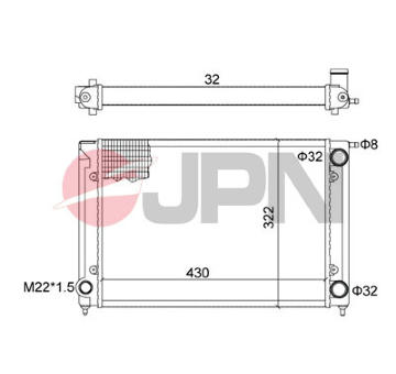Chladič motora JPN 60C9055-JPN