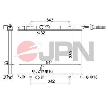 Chladič, chlazení motoru JPN 60C9041-JPN