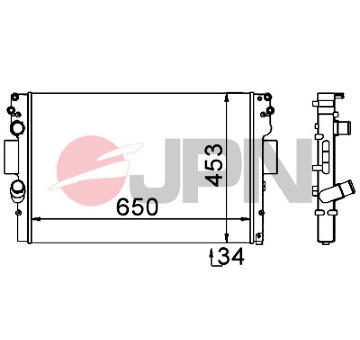 Chladič motora JPN 60C9023-JPN