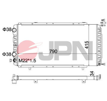 Chladič motora JPN 60C9012-JPN
