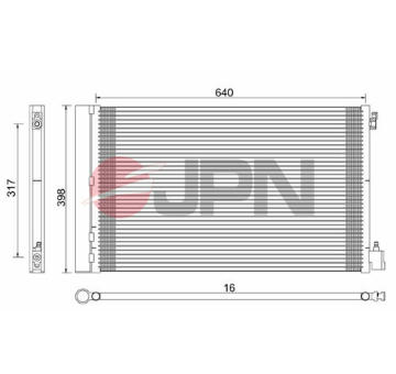 Kondenzátor, klimatizace JPN 60C9120-JPN