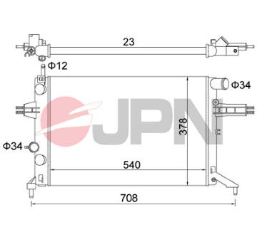 Chladič, chlazení motoru JPN 60C9032-JPN