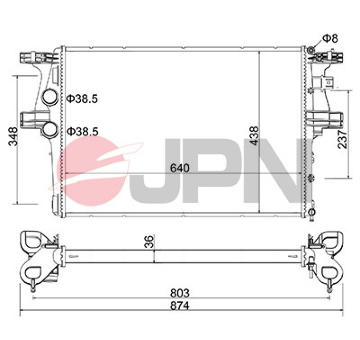 Chladič motora JPN 60C9024-JPN
