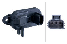 Senzor, tlak výfukového plynu HELLA 6PP 009 409-271