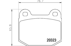 Sada brzdových destiček, kotoučová brzda HELLA 8DB 355 009-061