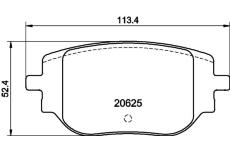 Sada brzdových destiček, kotoučová brzda HELLA 8DB 355 044-341