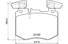 Sada brzdových destiček, kotoučová brzda HELLA 8DB 355 039-981