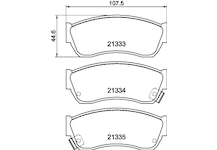 Sada brzdových destiček, kotoučová brzda HELLA 8DB 355 005-711