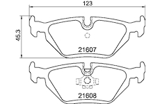 Sada brzdových destiček, kotoučová brzda HELLA 8DB 355 007-511