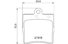 Sada brzdových destiček, kotoučová brzda HELLA 8DB 355 008-461