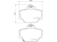 Sada brzdových destiček, kotoučová brzda HELLA 8DB 355 008-721